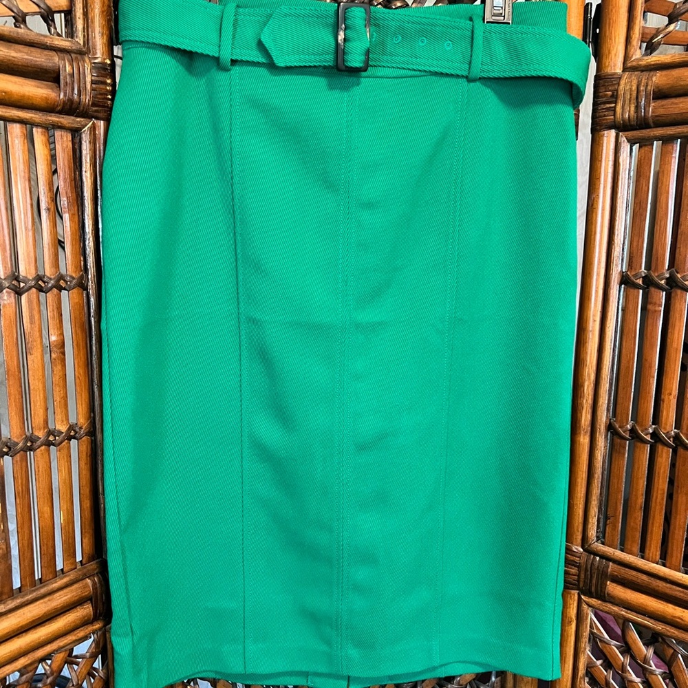 Ann Taylor Green Pencil Skirt
